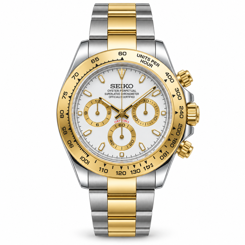 Daytona Gold Two-Tone White