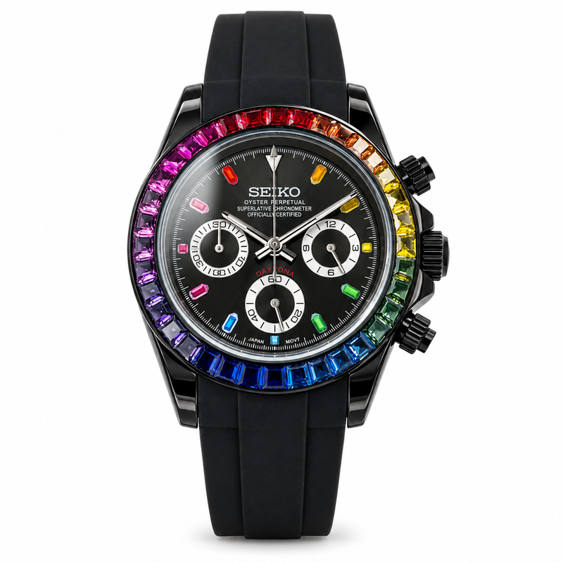 Daytona Black Rainbow Bezel