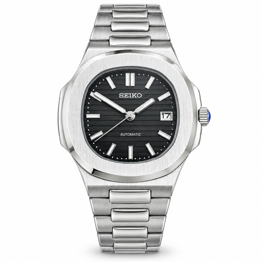 nautilus silver black