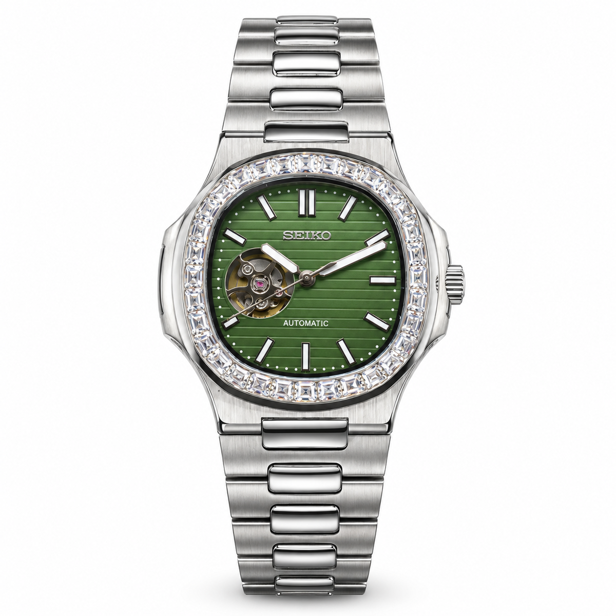 nautilus green open heart Diamonds