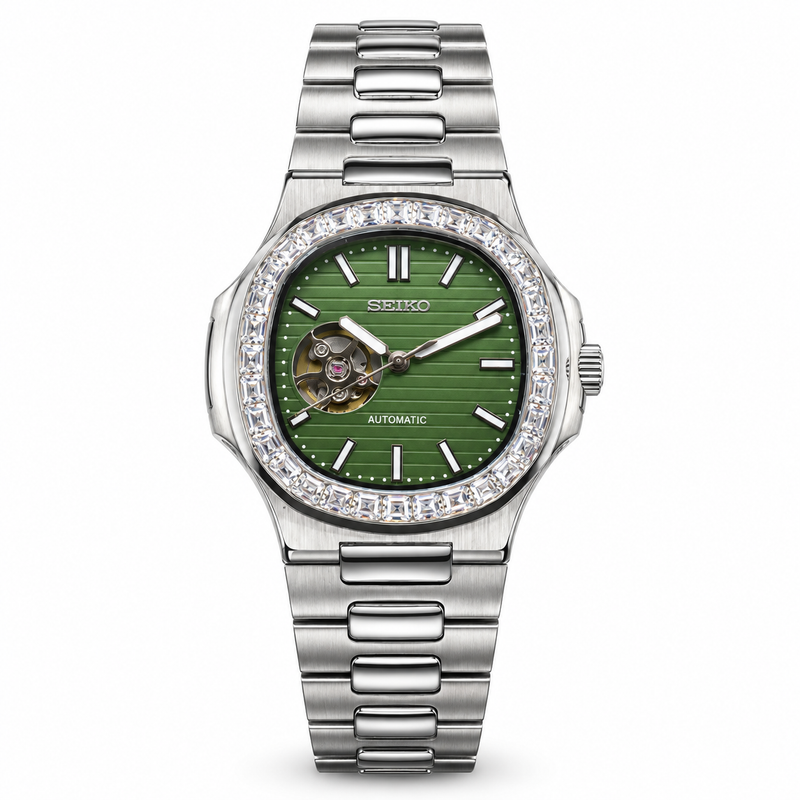 nautilus green open heart Diamonds