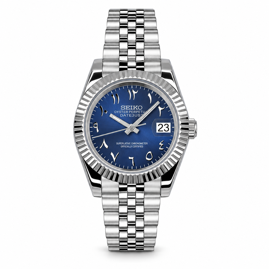 Datejust arabic dial blue