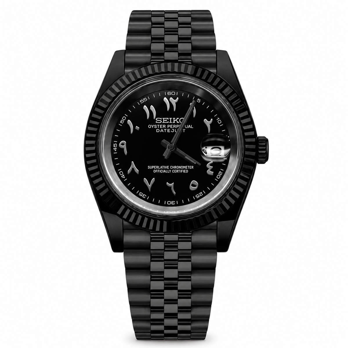 Datejust arabic dial full black